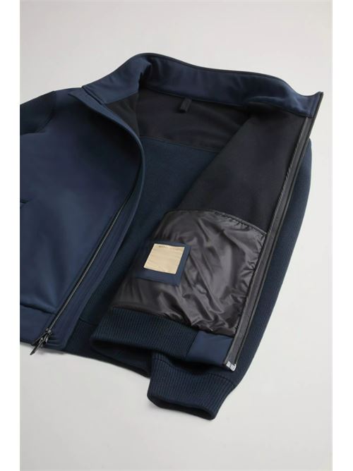 SOFT SHELL HYBRID WOOLRICH | CFWOOU0921MRUT36113989 MELTON BLUE